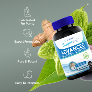 SugarMD Advanced Glucose Support – 180 Capsules New Improved Formula